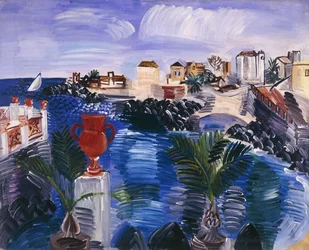 Siciliansk landsbygd; Paysage de Sicile, ca 1922-23 (olja på duk)
