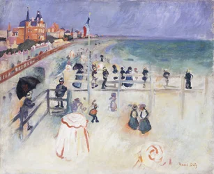 Stranden vid Sainte-Adress; La Plage de Sainte-Adress, ca 1905 (olja på duk)