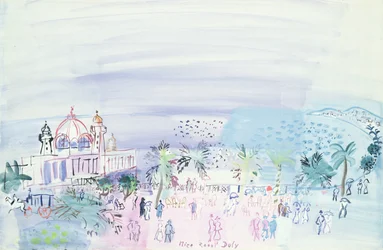 Kasinot i Nice, ca 1936 (gouache  akvarell på papper)