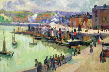 The Port (olja på papper)