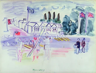 The Regatta at Henley (akvarell på papper)