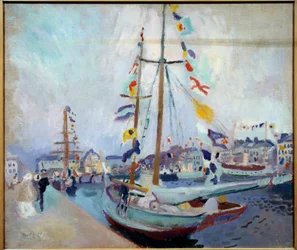 Den flaggade båten i Le Havre