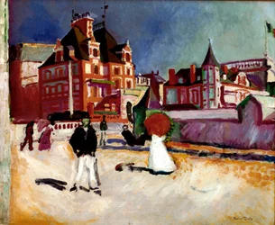 Trouville Målning av Raoul Dufy (1877-1953) 1907 Privat samling