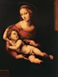Bridgewater Madonna (Madonna and Child) av Raphael Sanzio (1483-1520), olja på duk, 81x56 cm