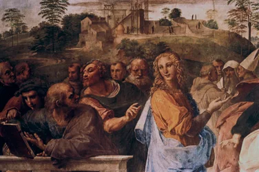 Disputationen om det heliga sakramentet, detalj, 1508-1509