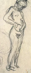 Nakenstudie, c. 1905 (ritning)