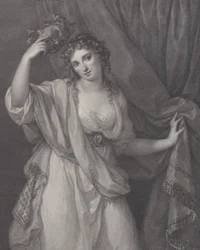 Lady Hamilton som den komiska musan, Thalia, 1791.