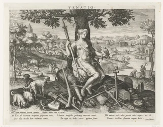 Diana som jaktens beskyddare Venatio (titel på objekt) Principal Activities of a Prince (serietitel) Schema, seu speculum principum (serietitel)