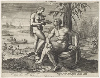 Flegmatiskt temperament Phlegmaticus (titel på objekt) Vier temperamenten (serietitel)