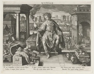 Nuptiae som personifiering av äktenskapet Nvptiae (titel på objekt) Principal Activities of a Prince (serietitel) Schema, seu speculum principum (serietitel)