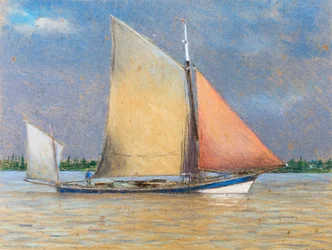 Filadière vid Girondes flodmynning (pastell på papper)
