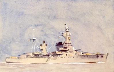 Fransk kyrass, ca 1900 (gouache på papper)