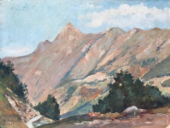 Bergslandskap i Pyrenéerna
