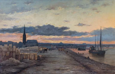 Oljemålning, Eglise Saint-Pierre-aux-Liens, La cale aux pierre, Bernard Bonnefon, 2013 (foto)