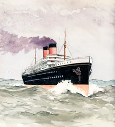 liner (Gouache och bläck på papper.)