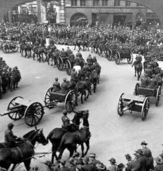 Åminnelse av slutet av första världskriget, London, 1919.