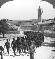 Besegrade turkiska soldater, Palestina, första världskriget, c1917-c1918