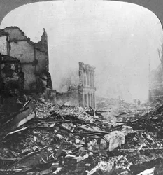 Ruinerna av Bethune, Frankrike, första världskriget, c1915-c1918