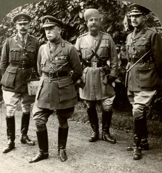 Sir John French, överbefälhavare för BEF, Frankrike, första världskriget, 1914-1915.
