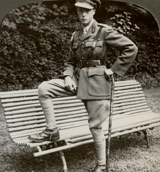 Prinsen av Wales i militäruniform, Frankrike, första världskriget, 1914-1918.
