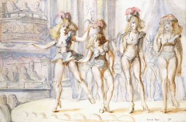 Burlesk med fyra figurer