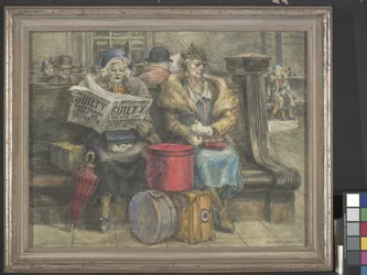 Hauptmann Must Die (äggtempera på masonit)