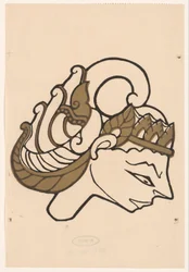 Huvudet av en wayang docka