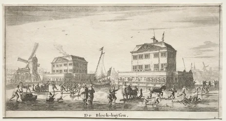 Olika fartyg och utsikter över Amsterdam (Verscheÿde Schepen en Gesichten van Amstelredam), del III: De Block-huÿsen