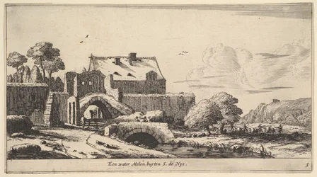En vattenkvarn nära St. Denis, 1600-talet.
