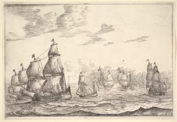 Sjöstridsscen, 1600-talet.
