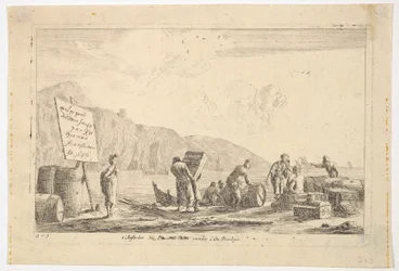 Seaport Scene, 1600-talet.