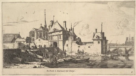 Ingångsporten till St. Bernard i Paris, 1600-talet.