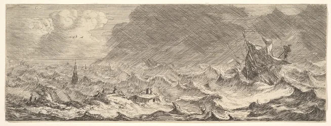 Vatten, från serien De fyra elementen, 1600-talet.