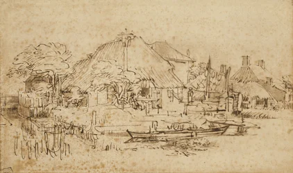Stuga vid sidan av en kanal, c.1650?-53