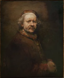 Rembrandt, självporträtt vid 63 års ålder (olja på duk)