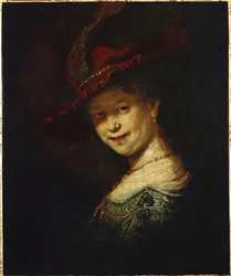 Saskia van Uylenburgh, Rembrandts hustru som han gifte sig med 1634 (målning)