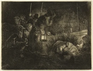 The Adoration of the Shepherds: A Night Piece, c.1657 (etsning på papper)