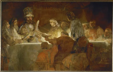 Batavernas ed, ur Tacitus historia (olja på duk)