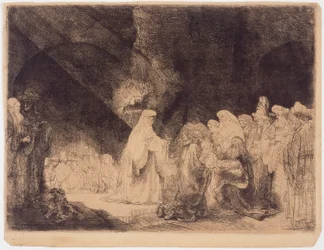 Framställningen i templet, ca 1639 (Etsning och torrnål)