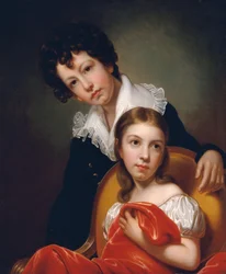 Michael Angelo och Emma Clara Peale, ca. 1826.