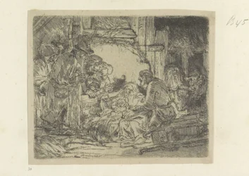 Aanbidding der herders: met de olielamp Samling av åttiofem originaltryck (serietitel)