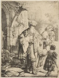 Abraham kastar ut Hagar och Ismael, 1637.