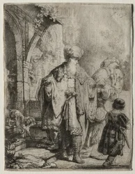 Abraham kastar ut Hagar och Ismael, 1637.