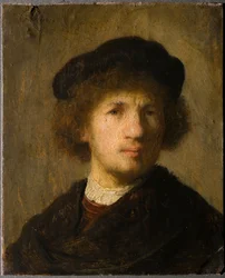 Autoporträtt - Självporträtt av Rembrandt van Rhijn (1606-1669)