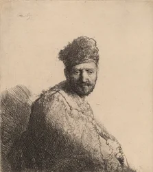 Bearded Man, in a Furred Oriental Cap and Robe: the Artist