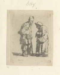 Bedelaar en bedelares in gesprek Samling av åttiofem originaltryck (serietitel)