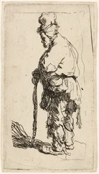 Tiggare lutad på en pinne, ca 1630.