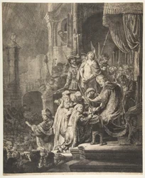 Kristus före Pilatus: den stora plattan, 1636.