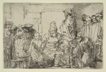Kristus satt och disputerade med läkarna, 1654.
