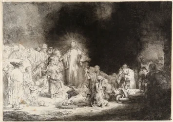 Kristus helar de sjuka The Hundred Guilder Print